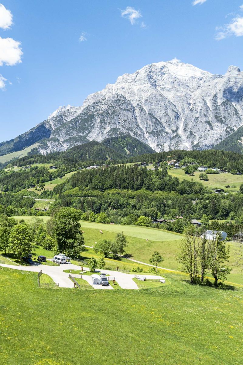 alpenpanorama leogang wiesen berge sommer in Saalfelden Leogang